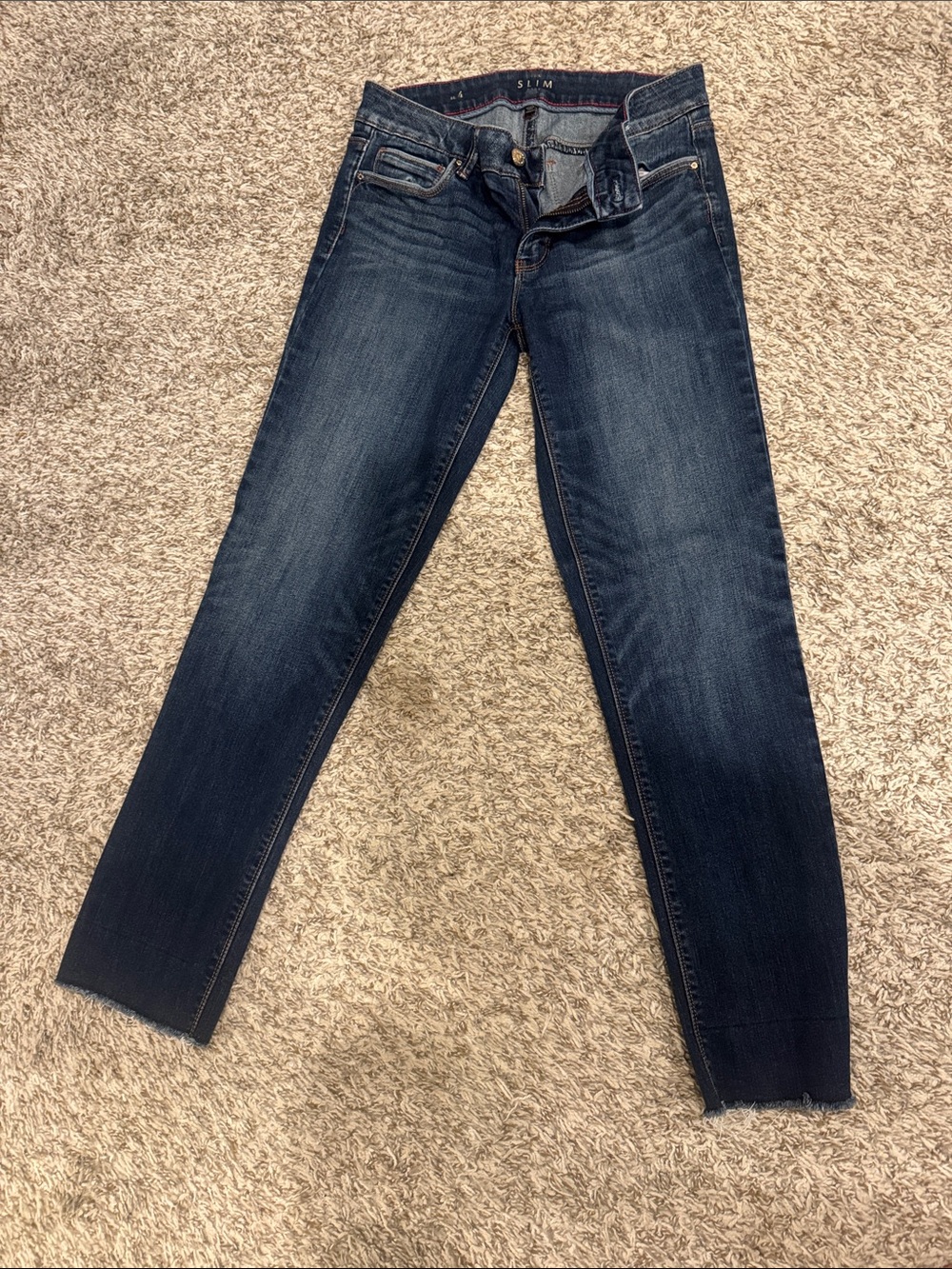White House Black Market Dark Wash Skinny Jeans